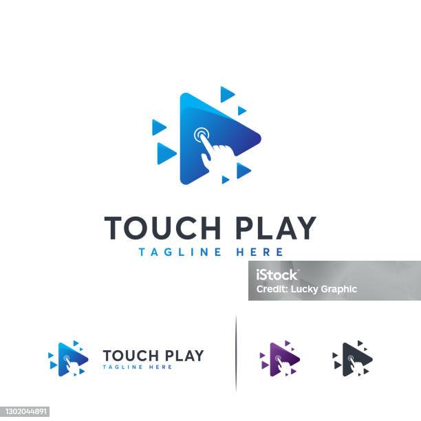 Click Play Designs Template Touch Play Stock Illustration - Download ...