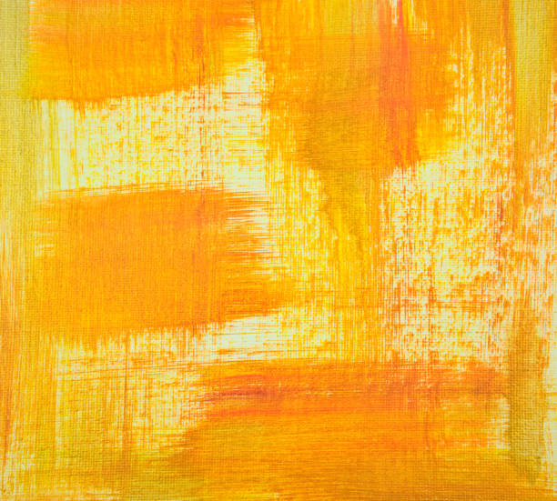 istock Handmade, hand drawn. Gold, shiny yellow acrylic brush strokes abstract texture background. Painting on canvas. Fine art, artwork. Modern, contemporary art. Original. 1302046583