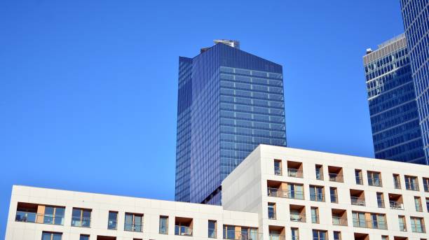 istock A residential building and an adjacent office building. 1302047558