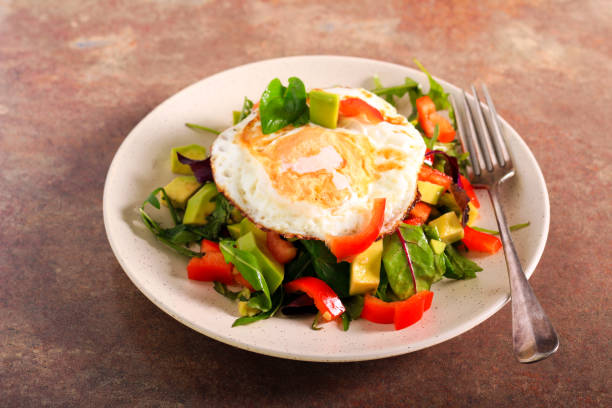 istock Avocado, salad mix and red pepper salad 1302059321