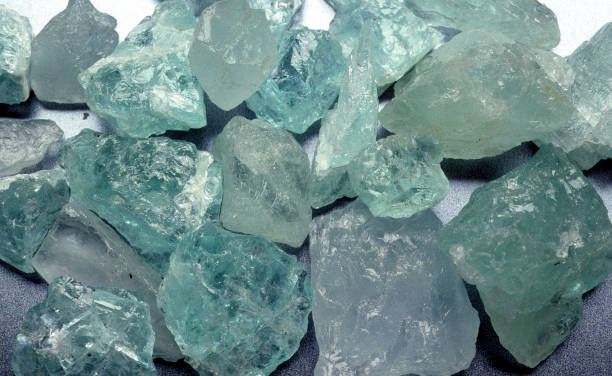 Aquamarine Aquamarine Blue-green named seawater feldspar stock pictures, royalty-free photos & images