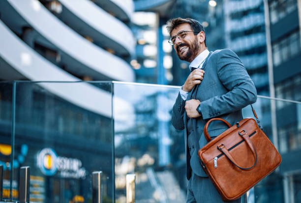 istock Confident male manager outdoors 1302068677