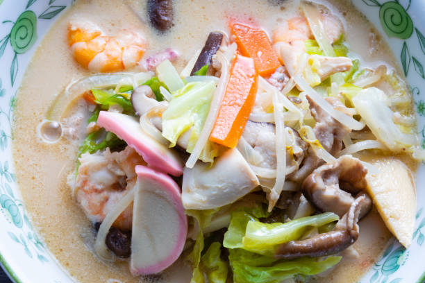 istock Japanese home-cooked, Nagasaki champon recipe 1302071154