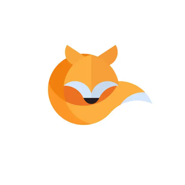 Vector illustration of fox logo