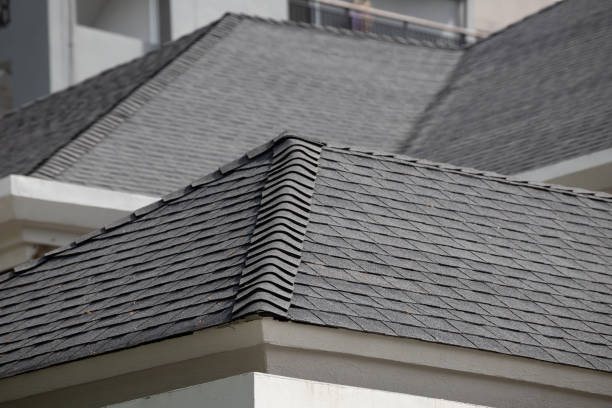 roof shingle background and texture. dark asphalt tiles on the roof. - roof leak imagens e fotografias de stock