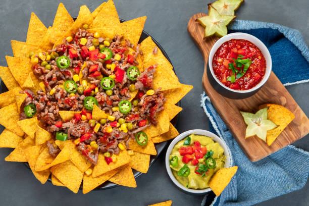 istock Delicious hispanic mexican meal board 1302081361