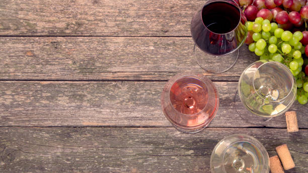 istock Variety of wine and snack set. 1302081370