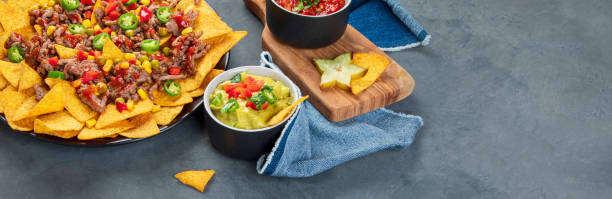 istock Delicious hispanic mexican meal board 1302081394