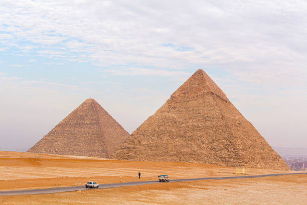 istock The Giza pyramids from the backside, Egypt 1302082535
