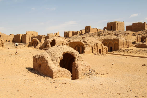 istock Ancient christian necropolis of Al Bagawat, Egypt 1302085872