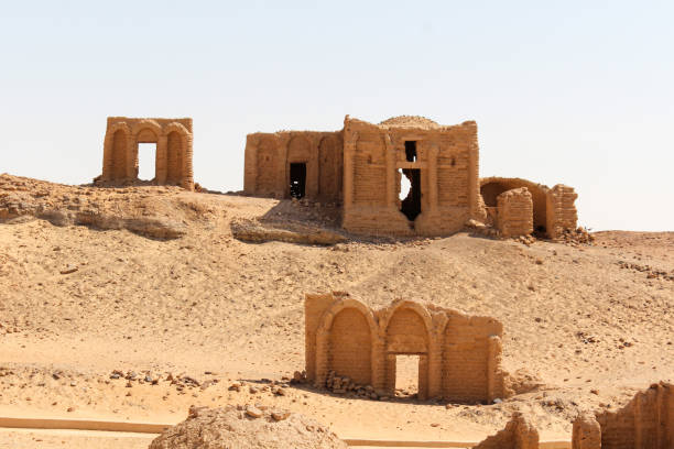 istock Ancient christian necropolis of Al Bagawat, Egypt 1302085928