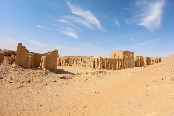 istock Ancient christian necropolis of Al Bagawat, Egypt 1302086812