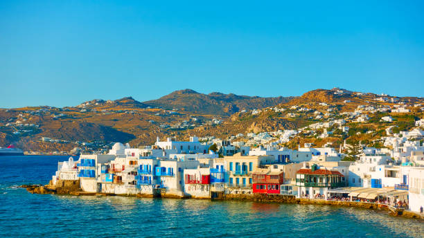 istock Landscape with Chora town in Mykonos 1302089921