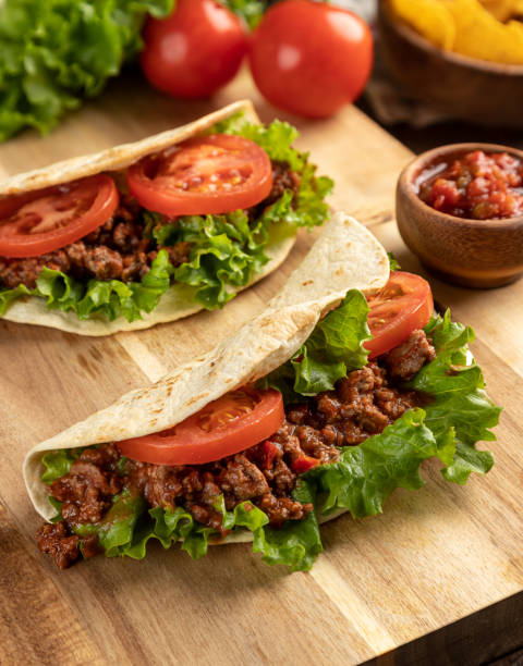 istock Beef Taco With Lettuce and Tomato 1302092326