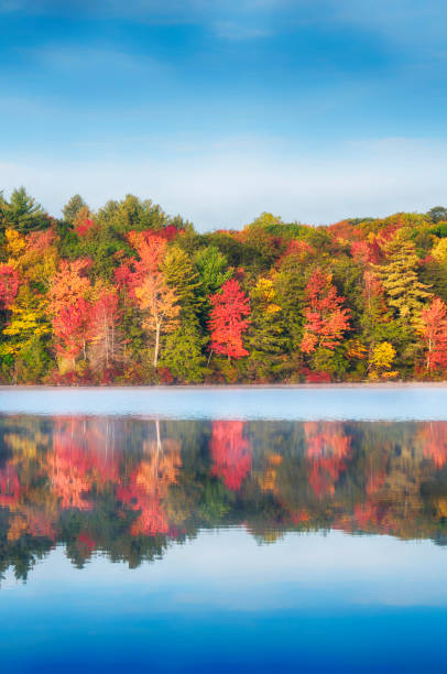 istock burr pond state park new england autumn landscape 1302103268