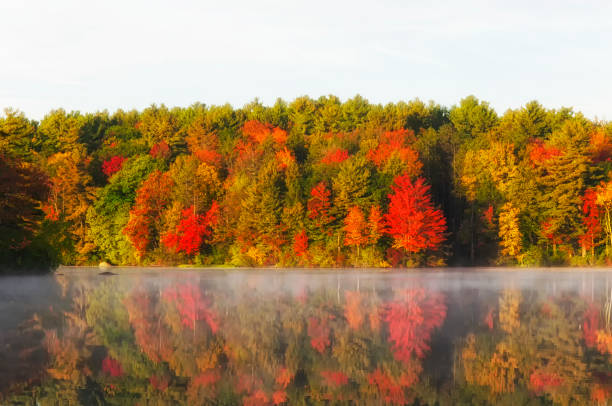 istock burr pond state park new england autumn landscape 1302103277