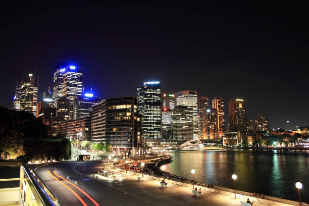 istock Sydney Urban Skyline at Night Australia 1302104171