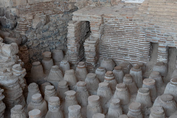 istock Western bath house heating system at Beit She'an in Israel 1302105576