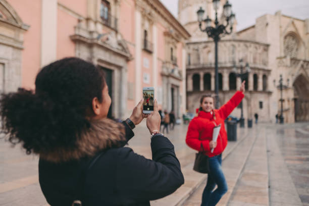 istock Friends enjoying vacation in Spain 1302107038