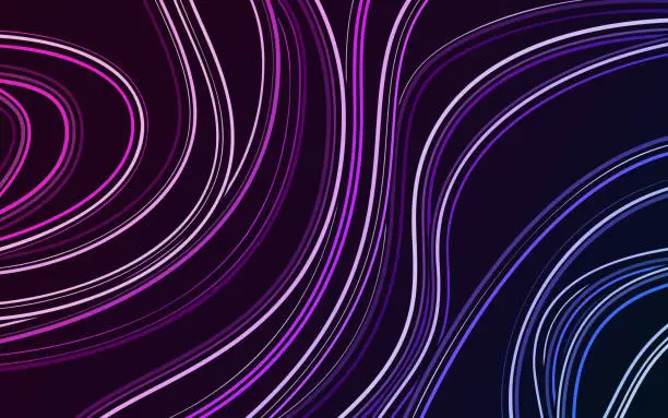 Vector illustration of Abstract Blend Lines Modern Background