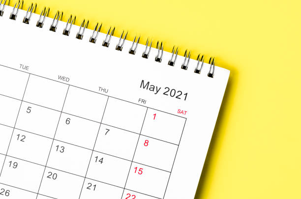 istock Close up May 2021 Calendar desk for organizer to plan and reminder 1302110706