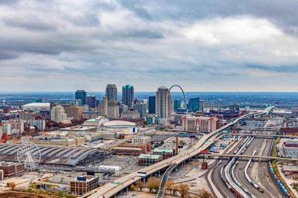 istock St. Louis Cityscape Aerial 1302113156