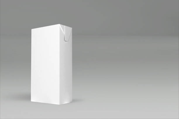 istock 3d rendering of a white rectangle box with a closed lid on gray background. suitable for your project element. 1302114179
