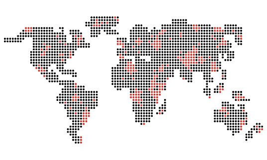 Issues Map Graphic Global Problems In World Map Illustration Worldwide Spreading Troubles ...