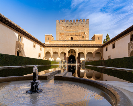 Palacio de Generalife in La Alhambra  was the summer palace and country estate of the Nasrid rulers of the Emirate of Granada, Spain