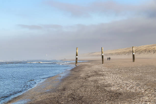 istock Fog bank on the beach . 1302118213