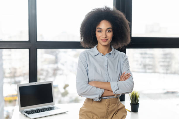 istock Confident young mixed-race female entrepreneur 1302120127
