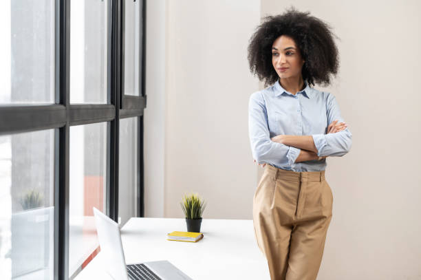 istock Confident young mixed-race female entrepreneur 1302120137