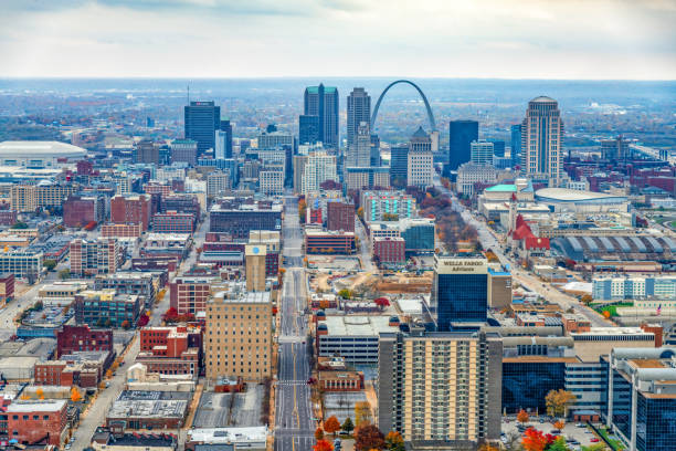 istock St. Louis Cityscape Aerial 1302128796