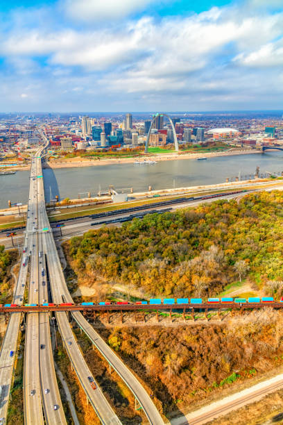 istock St. Louis Cityscape Aerial 1302128855