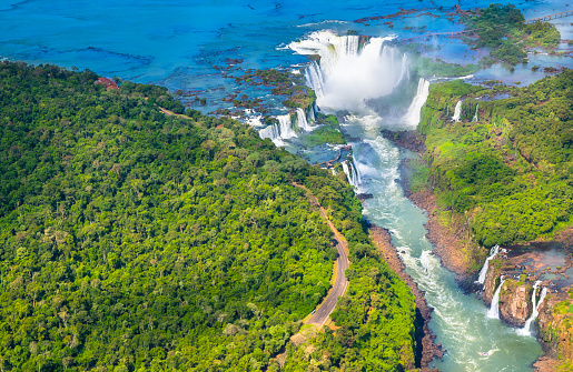 Waterfalls falls foz de iguazu, Brazil
