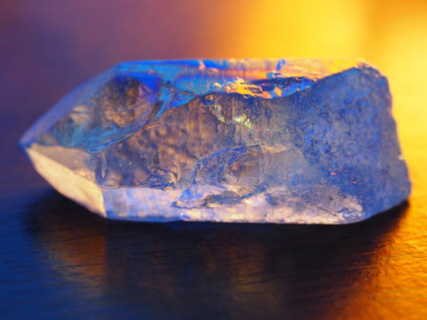 istock Aqua Aura Quartz Backlit with Warm Lighting 1302134461