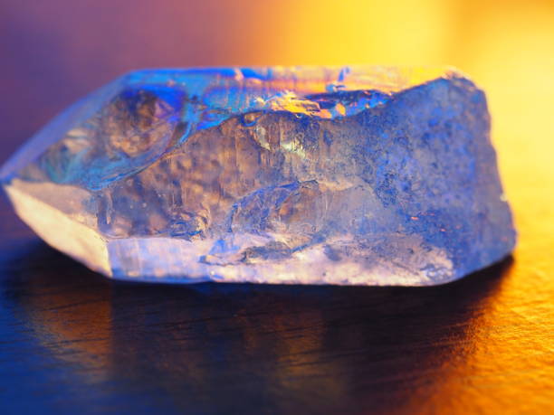 istock Aqua Aura Quartz Backlit with Warm Lighting 1302134554