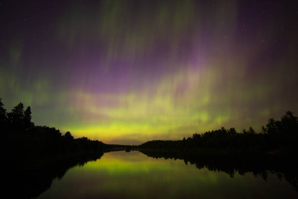 istock The Northern Lights over the St Croix River 1302138188