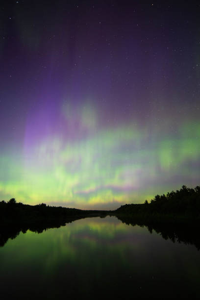 istock The Northern Lights over the St Croix River 1302138217