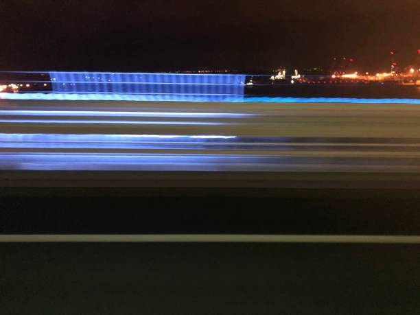istock Mobara through toYokohama-Japan ‘s night view / light speed 1302139167