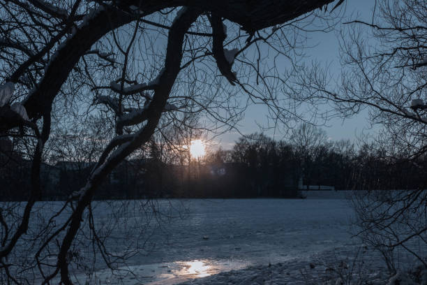istock Sunset over City Park Erlangen Bavaria 1302141912