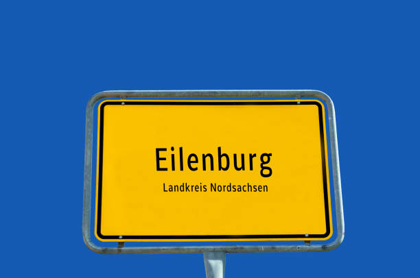 istock Entrance sign to Eilenburg in Saxony germany 1302143237