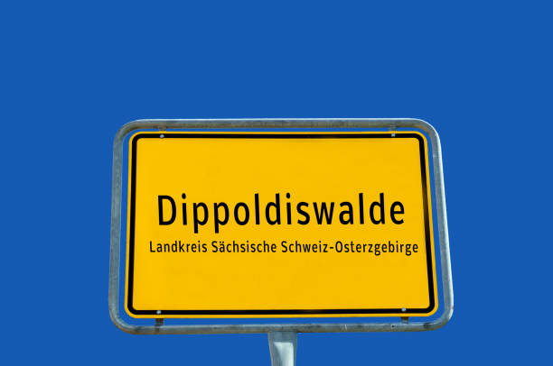istock Entrance sign to Dippoldiswalde in Saxony germany 1302143264