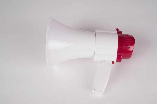istock Megaphone loudspeaker isolated on white - Clipping Path 1302147096