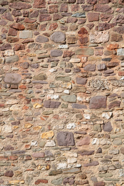 istock Pattern of bricks and stones at old middle age wall, Magdeburg, Germany 1302151043