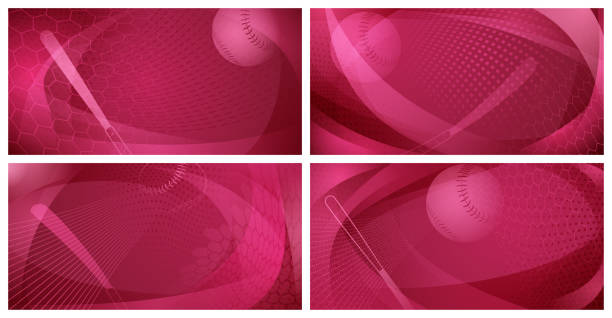 ilustraciones, imágenes clip art, dibujos animados e iconos de stock de antecedentes abstractos del béisbol - baseball background