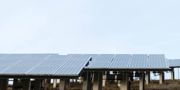 istock Solar Park in front of Sky 1302167247