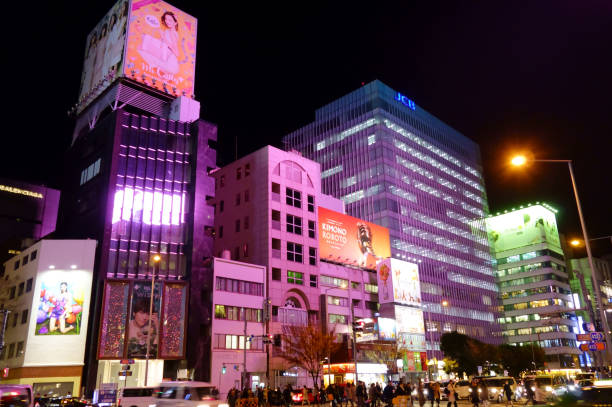 istock Night view of Tokyo Harajuku 1302170835