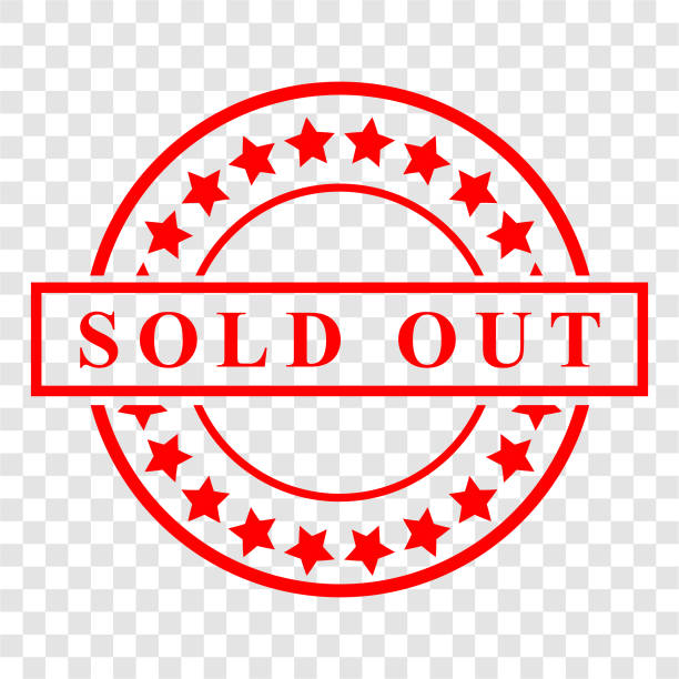 Red Circle Vector Rubber Stamp, Sold Out, at transparent effect background Red Circle Vector Rubber Stamp, Sold Out, at transparent effect background sold out transparent stock illustrations