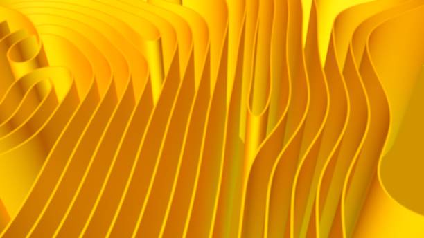 istock Abstract 3D render colorful spline strips rows light and shadow curves flowing motion movement surface texture waves background 1302186803